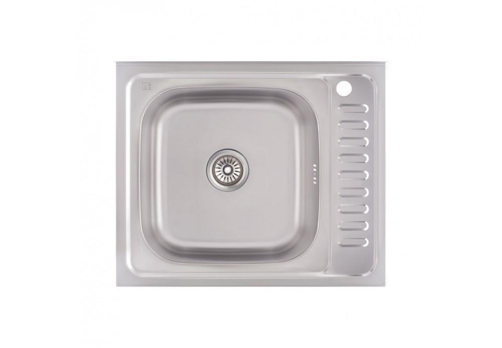 Кухонна мийка Lidz 6050-L 0,6 мм Decor (LIDZ6050L06DEC)