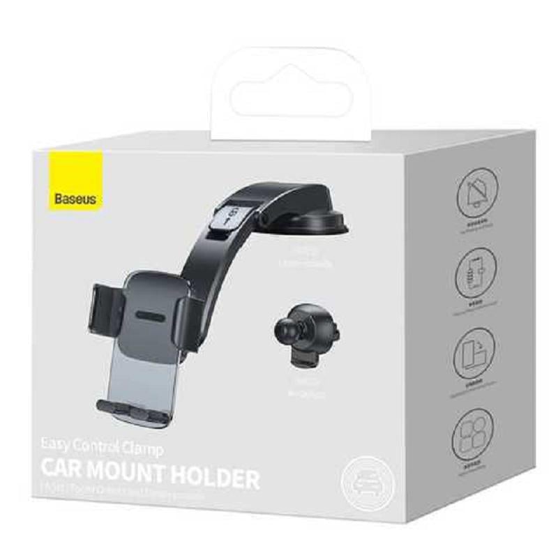 Автодержатель для телефона BASEUS Easy Control Clamp Car Mount Holder A Set Black (SUYK000001)