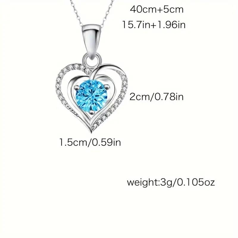 Підвіска з блакитними фіанітами Серце океану в подарунковій коробочці (2562424714) - фото 3 Підвіска з блакитними фіанітами Серце океану в подарунковій коробочці (2562424714) - фото 3