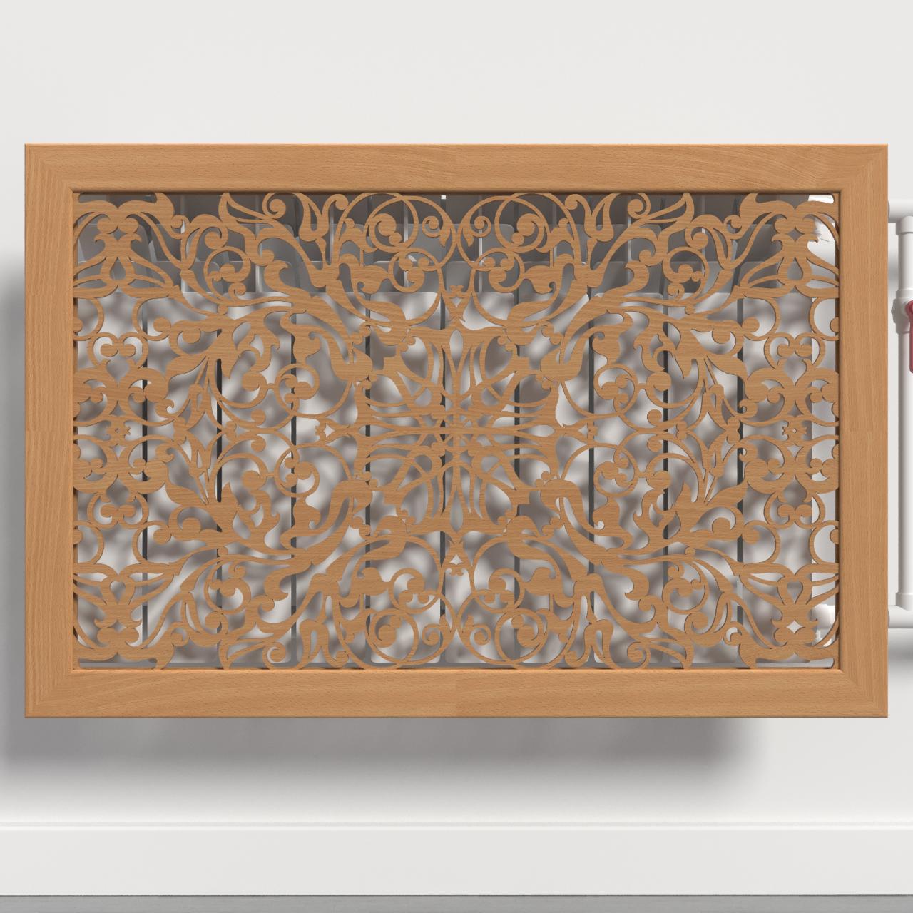 Решетка-экран на батарею SMARTWOOD 1500 мм Бук Бавария (R20105105)