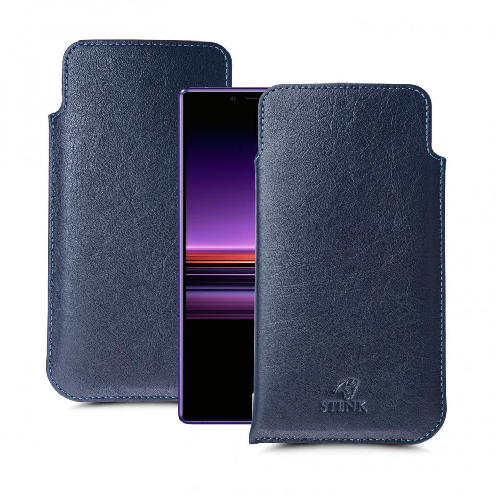 Футляр Stenk Elegance для Sony Xperia 1 Синий (63339)