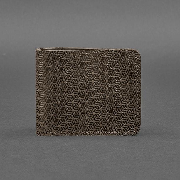 Портмоне мужское кожаное BlankNote 4.1 4 кармана карбон Темно-коричневый (A-026205) - фото 5