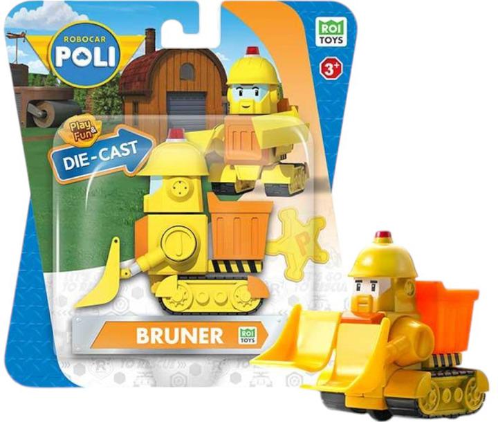 Машинка коллекционная металлическая Robocar Poli Die Cast Брунер (MRT-0608)