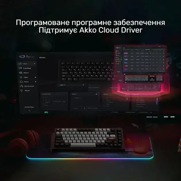 Клавіатура ігрова AKKO 5075b Plus V3 Pro бездротова механічна Cream/Yellow - фото 6 Клавіатура ігрова AKKO 5075b Plus V3 Pro бездротова механічна Cream/Yellow - фото 6