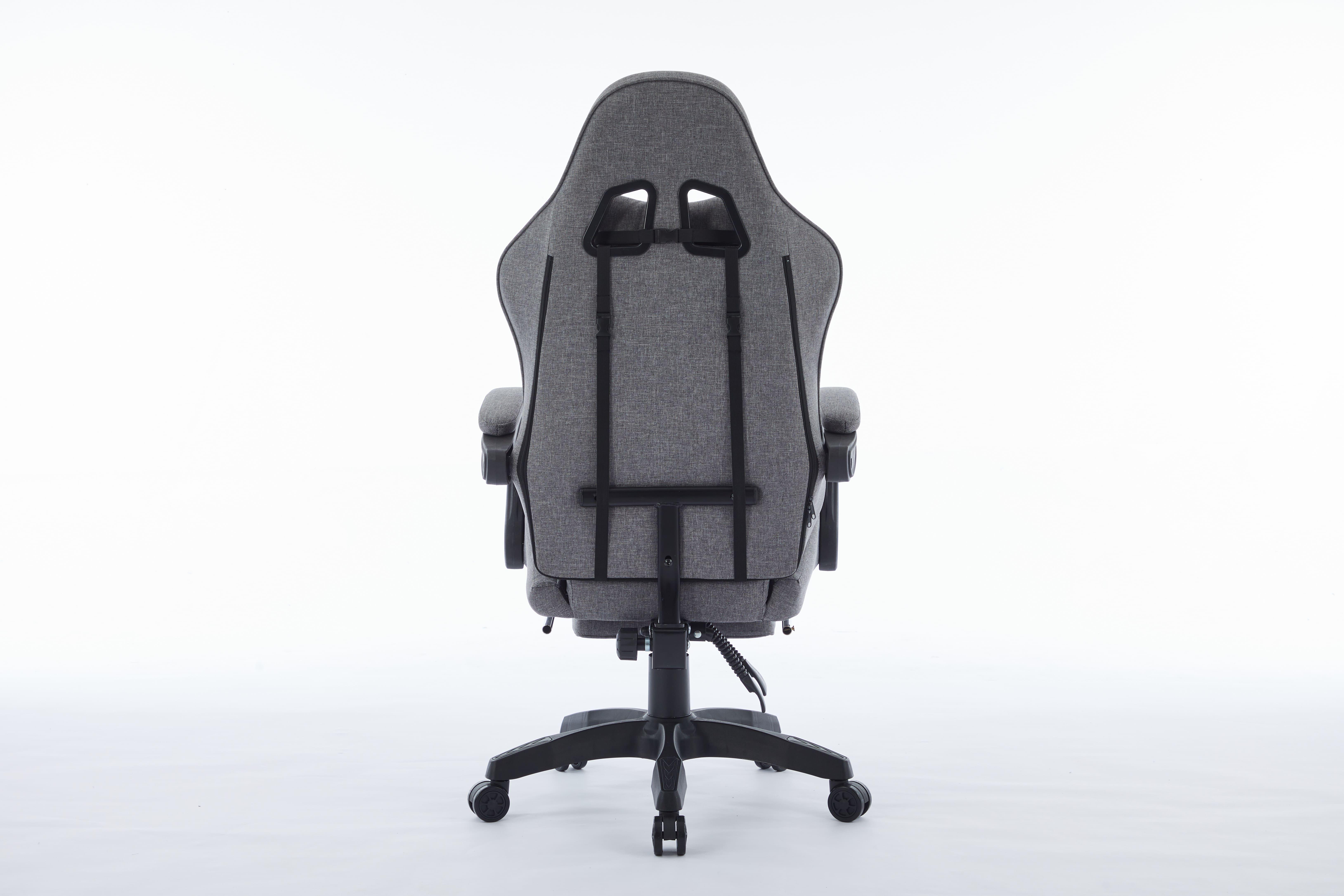 Комп'ютерне крісло з тканини INFINI ThrustX Графітовий/Чорний (23505640) - фото 7