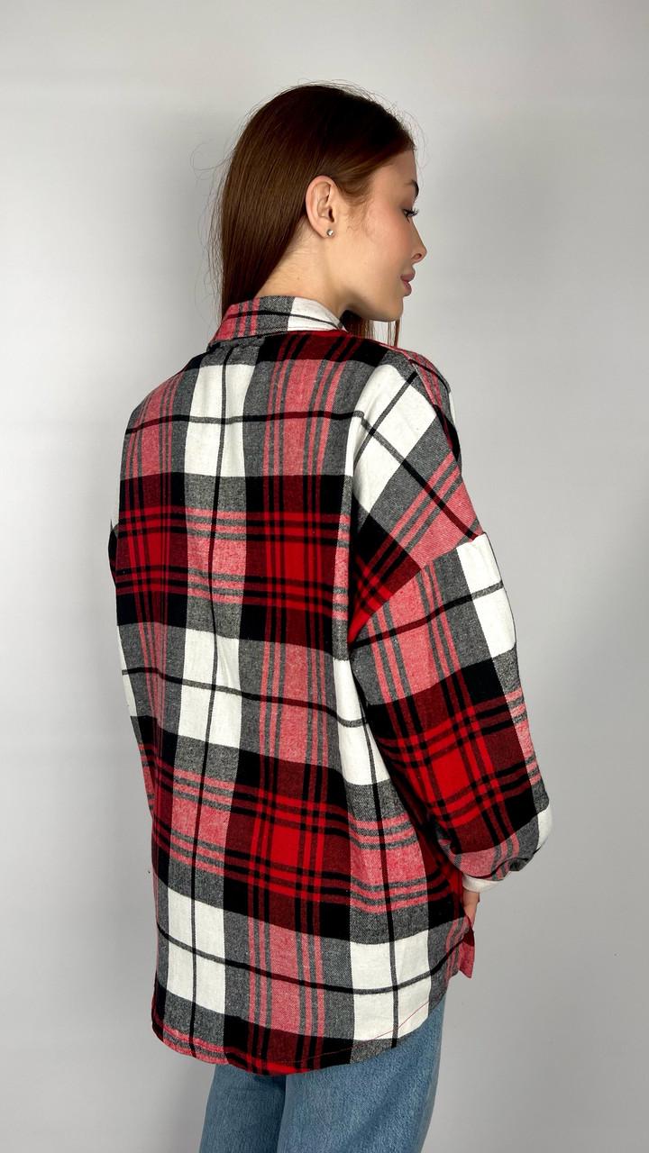 Рубашка женская Бренд #0211-02 OS Бордовый (24064048) - фото 2