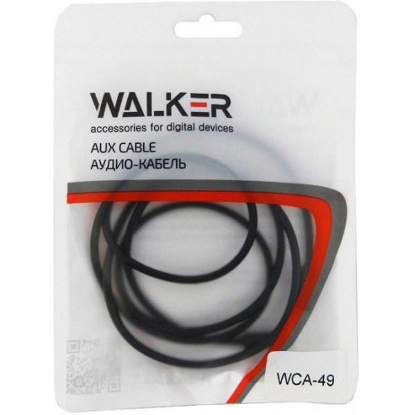 Кабель Walker AUX 3.5 mm H49 Simple Black - фото 2