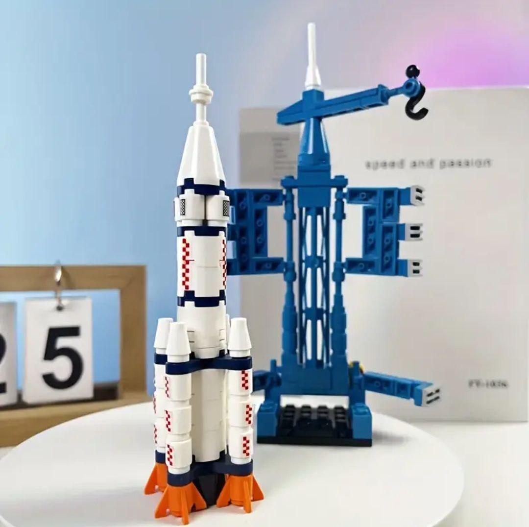 Конструктор детский космический корабль 130 дет. Синий - фото 3 Конструктор детский космический корабль 130 дет. Синий - фото 3