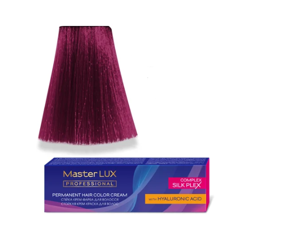 Крем-краска для волос стойкая Master LUX 77.65 60 мл Среднерусый яркий фиолетово-красный