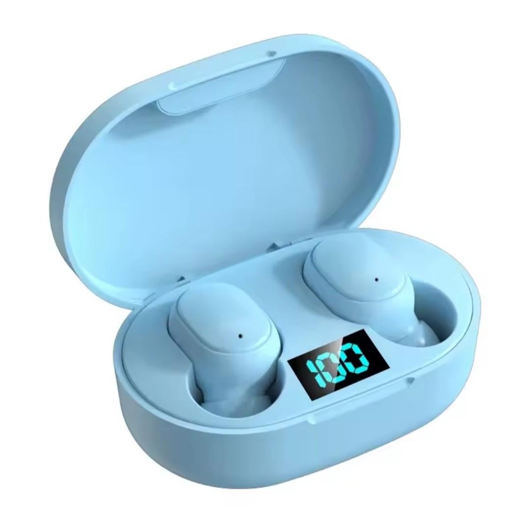 Наушники Е6S TWS Bluetooth IPX5 с шумоподавлением и микрофоном Синий Наушники Е6S TWS Bluetooth IPX5 с шумоподавлением и микрофоном Синий