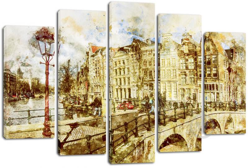 Модульная картина из 5 частей Декор Карпаты 120х80 см (PLM5 745)