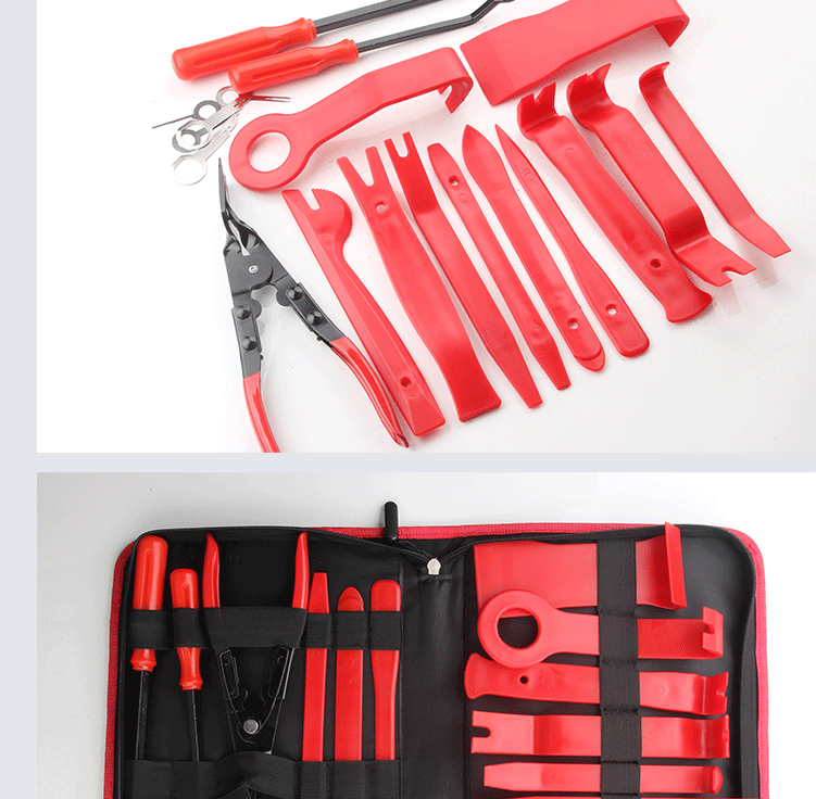 Набір знімачів для обшивки та плоскогубці для зняття кліпсів у сумці 19 пр. (28576876) - фото 11 Набір знімачів для обшивки та плоскогубці для зняття кліпсів у сумці 19 пр. (28576876) - фото 11