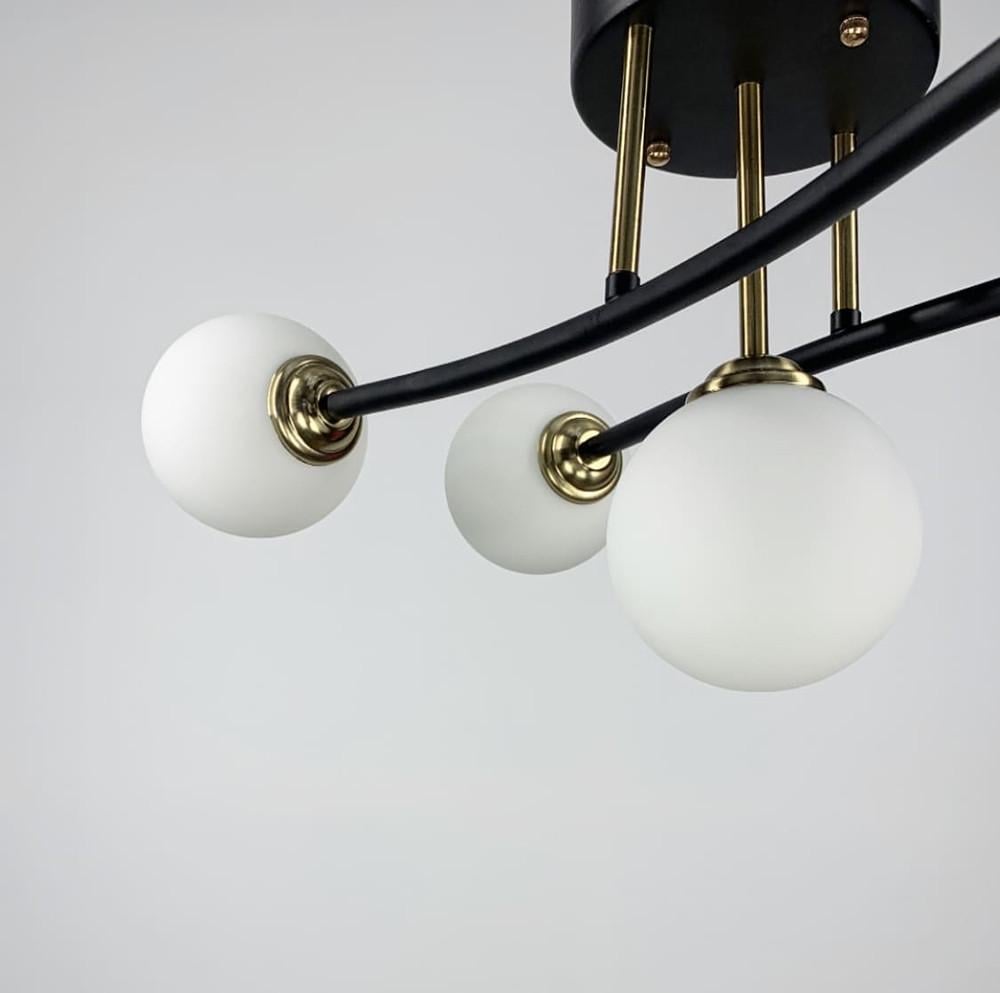 Світильник стриманий на 5 плафонів Чорний (LF_YQ 309-A) - фото 3 Світильник стриманий на 5 плафонів Чорний (LF_YQ 309-A) - фото 3