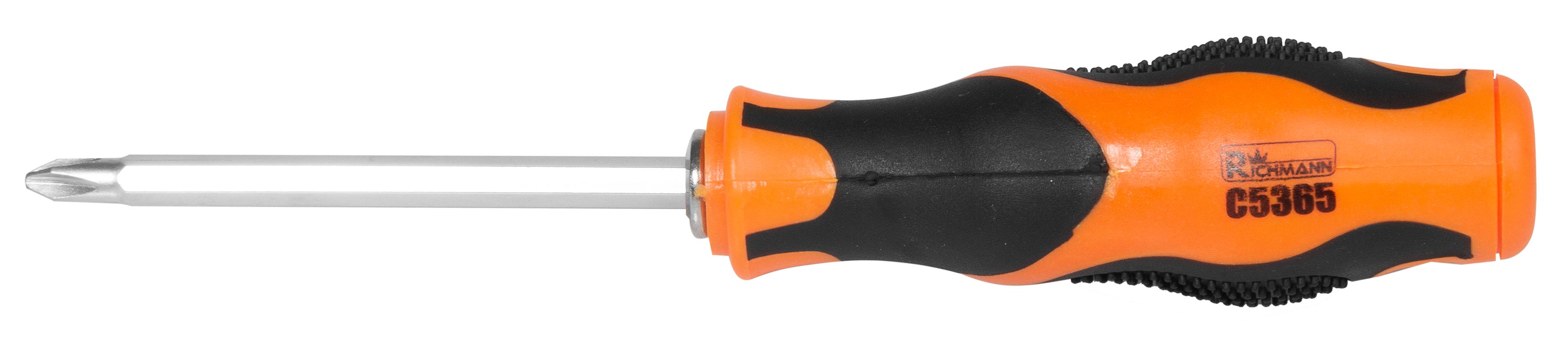 Викрутка двостороння переставна Richmann PH-2/плоска 6 мм (C5365) - фото 2 Викрутка двостороння переставна Richmann PH-2/плоска 6 мм (C5365) - фото 2