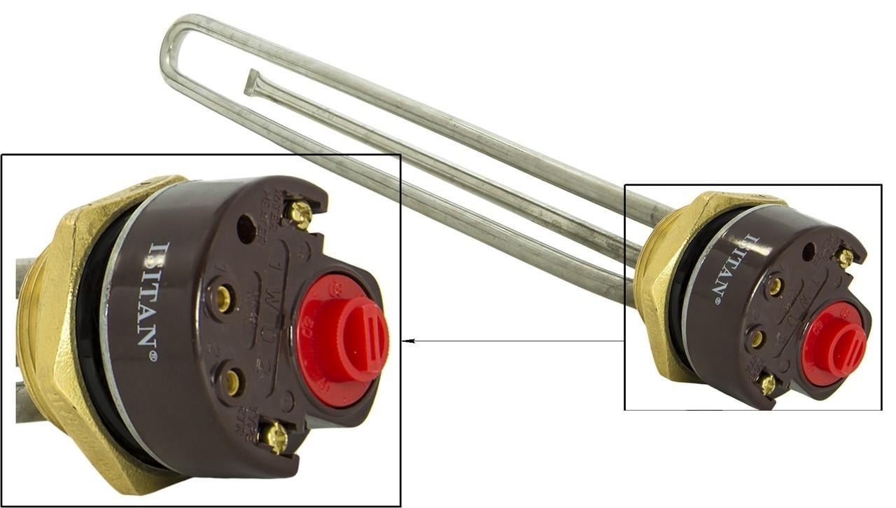 Тэн c терморегулятором ISITAN 2000 W 220V фланец 54 мм нержавеющая сталь (106нерж) - фото 2