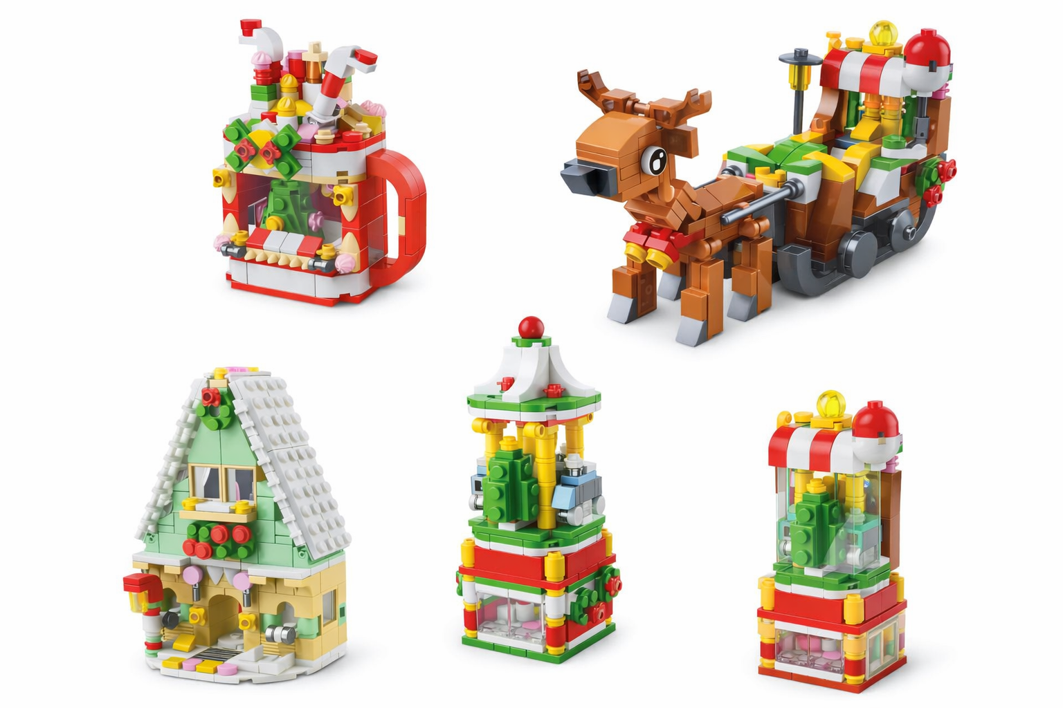 Конструктор 8886 Адвент-календарь 24 окошка новогодний-рождественский (2862331512)