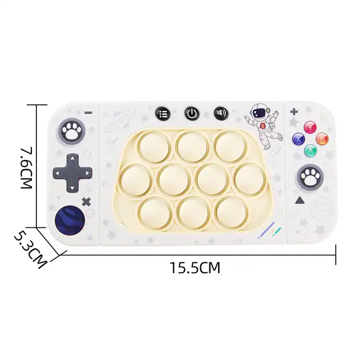 Игрушка антистресс консоль Pop it Fast Push Белый (801791) - фото 3