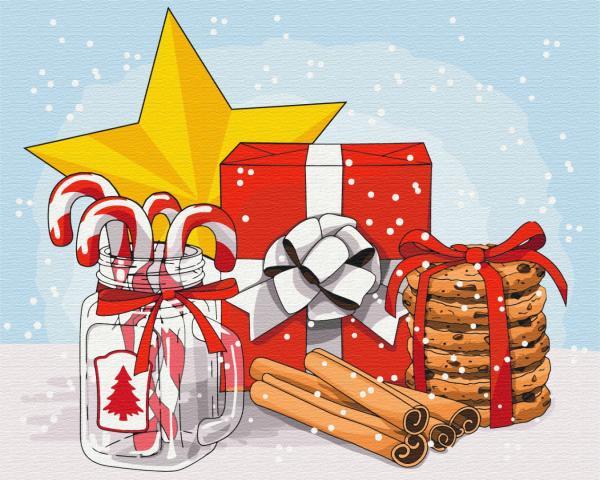 Картина по номерам Brushme Праздничный набор 40х50 см в термопакете (BS52743) Картина по номерам Brushme Праздничный набор 40х50 см в термопакете (BS52743)