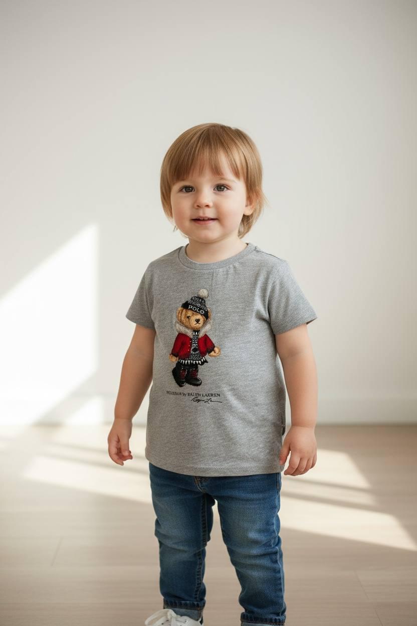 Футболка Polo Ralph Lauren 18 мес 80-85 см Серый (0012775) Футболка Polo Ralph Lauren 18 мес 80-85 см Серый (0012775)