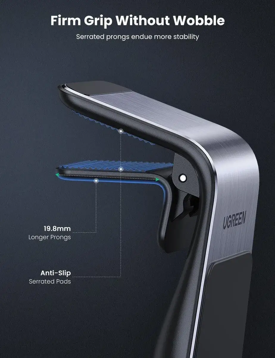 Автодержатель для телефона UGREEN LP290 Waterfall Magnetic Phone Holder (UGR-80712B) - фото 5