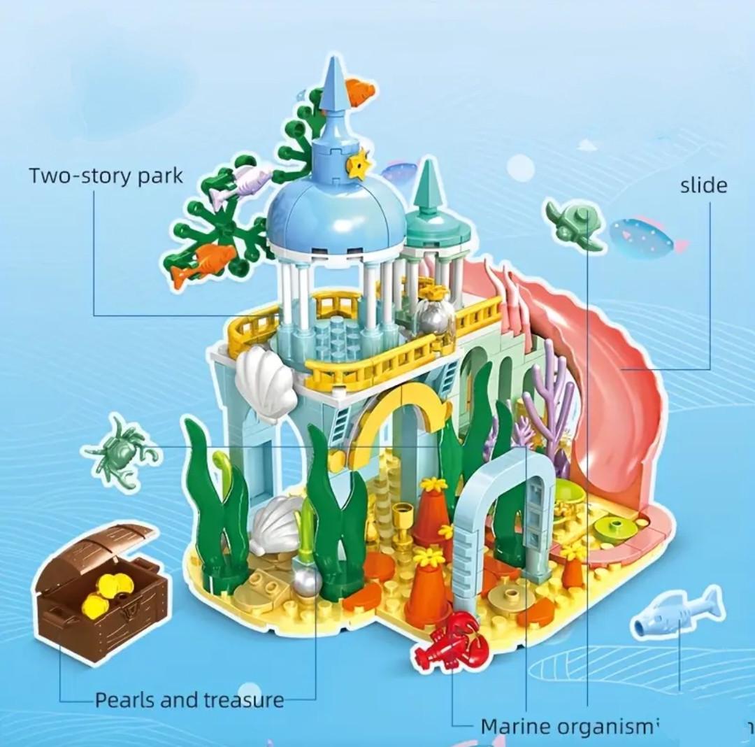 Конструктор WOMA для девочек дом русалочки с рыбками - фото 2