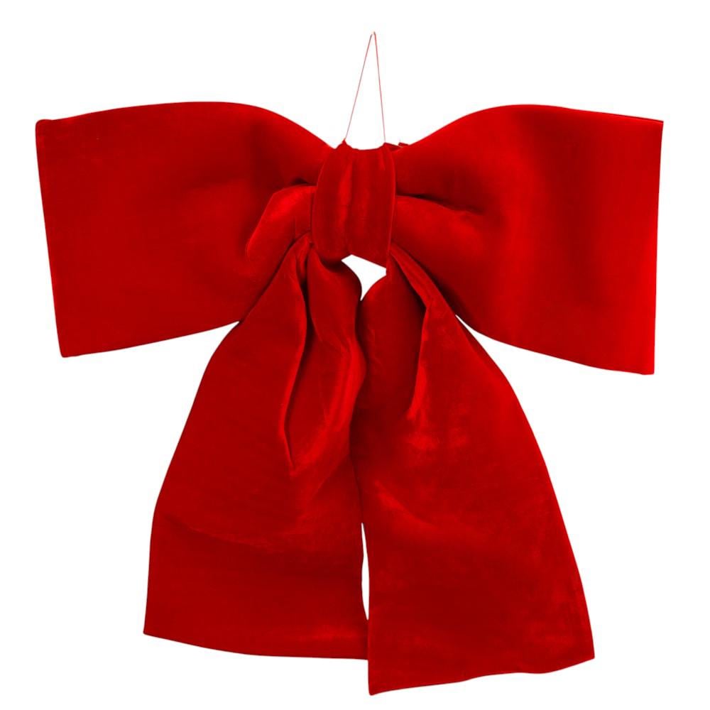 Бант оксамит 108 см Червоний (9276-003)