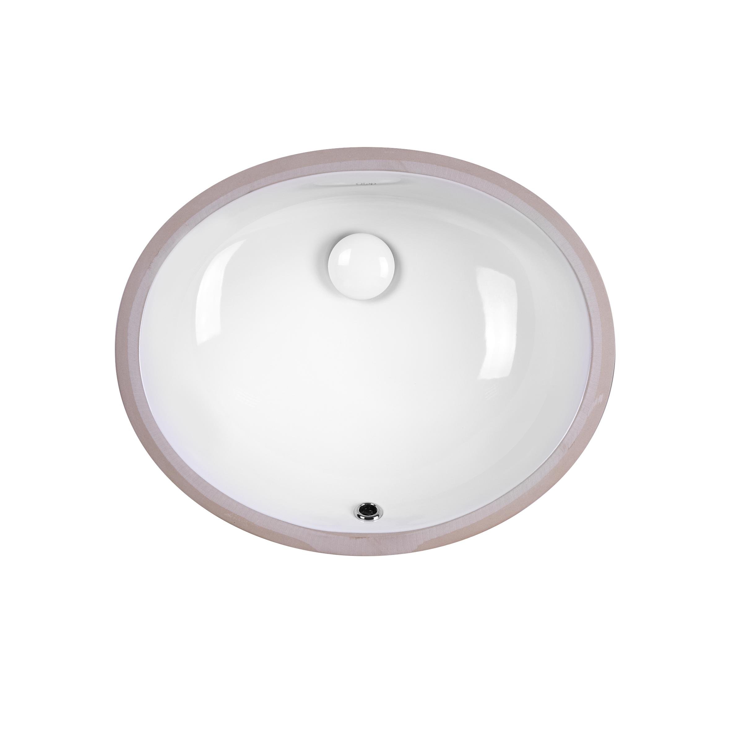 Раковина Qtap Stork 495х410х185 QT1511LU023W с донным клапаном White