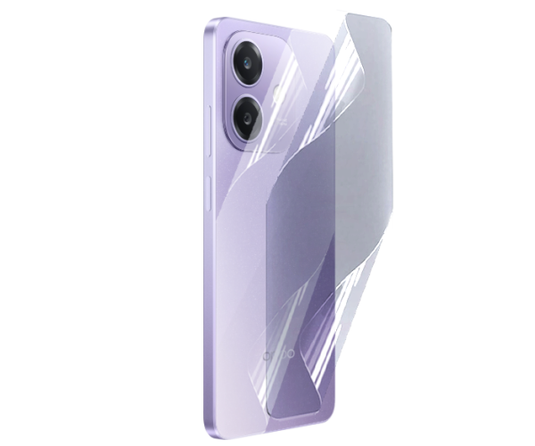 Противоударная гидрогелевая пленка Hydrogel Film для Oppo A3 5G на заднюю панель, Transparent