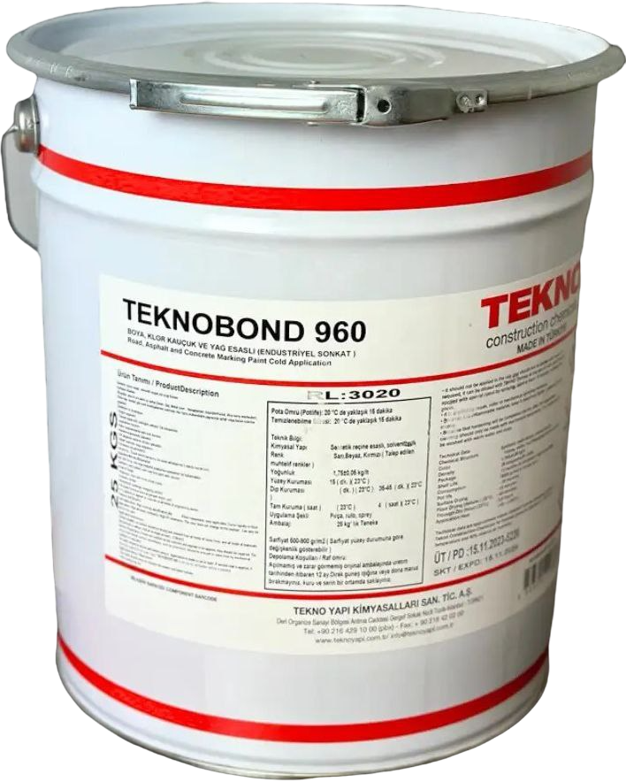 Краска для разметки дорог Teknobond 960 25 кг Красный (12196009)