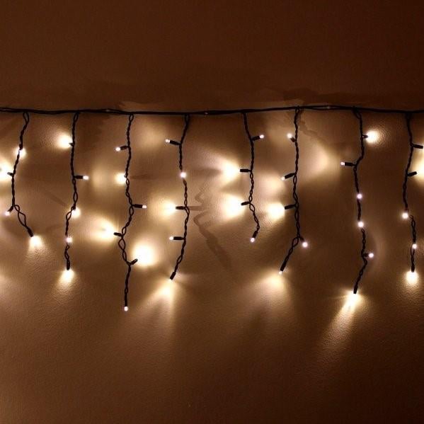 Гирлянда Бахрома Icicle 10 м 200 LED теплый белый