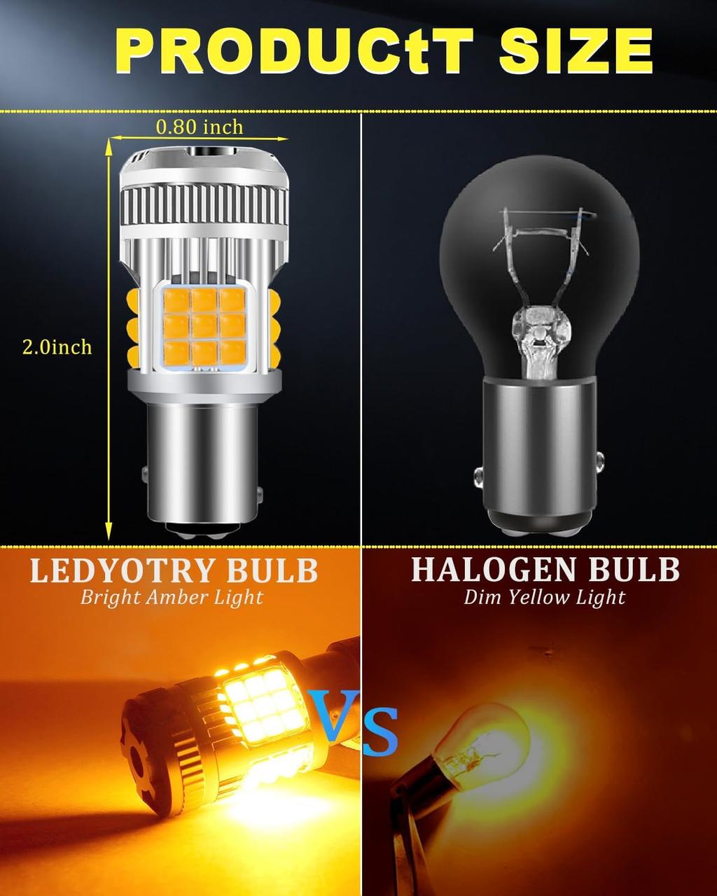 Лампа для поворотов AutoExpert Turbo LED 30W CAN-BUS/1156 BA15S P21W/180°/12V-24V (2054721618) - фото 5 Лампа для поворотов AutoExpert Turbo LED 30W CAN-BUS/1156 BA15S P21W/180°/12V-24V (2054721618) - фото 5