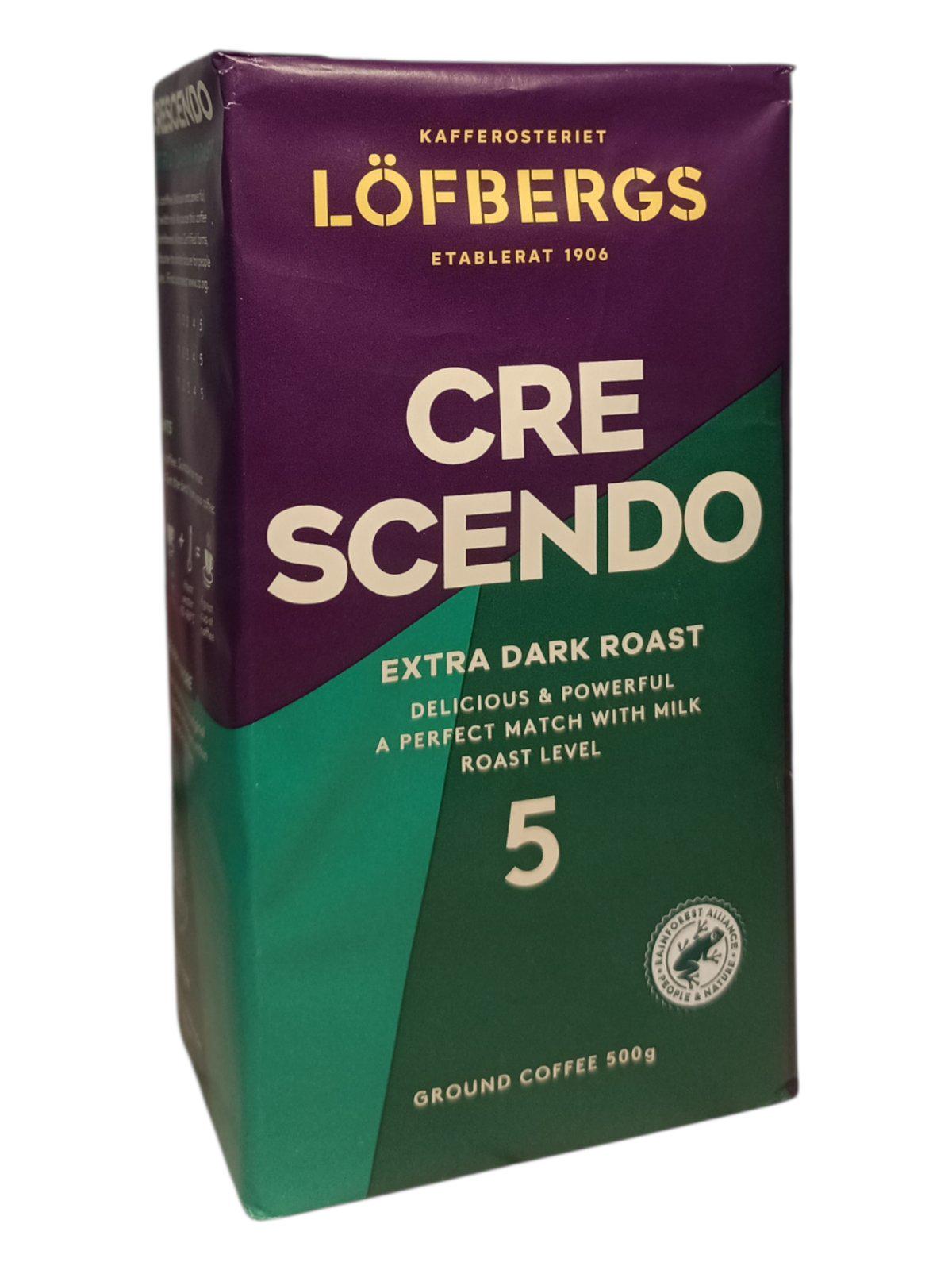 Кофе LOFBERGS Crescendo Extra Dark Roast молотый 500 г (57928)