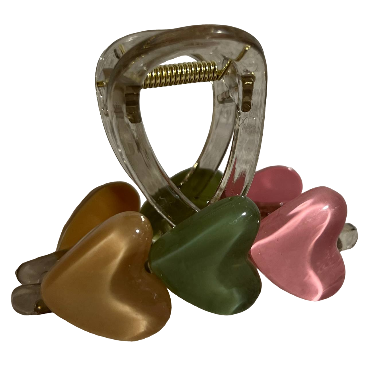 Крабик для волосся Серця 8 см (161) Крабик для волосся Серця 8 см (161)