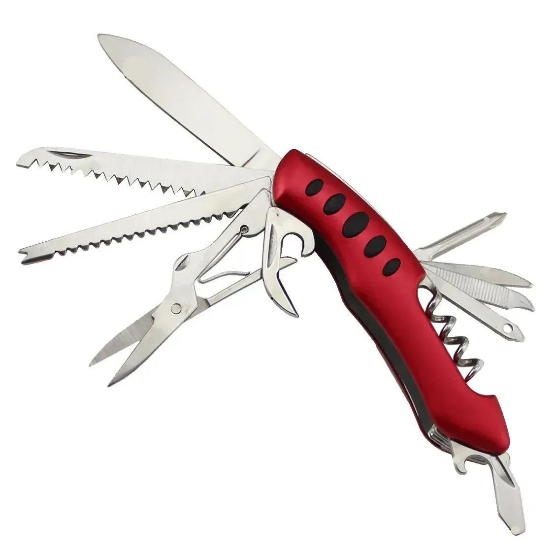 Ніж складаний туристичний Traveler 5011LG5 12в1 9,5 см Червоний Ніж складаний туристичний Traveler 5011LG5 12в1 9,5 см Червоний