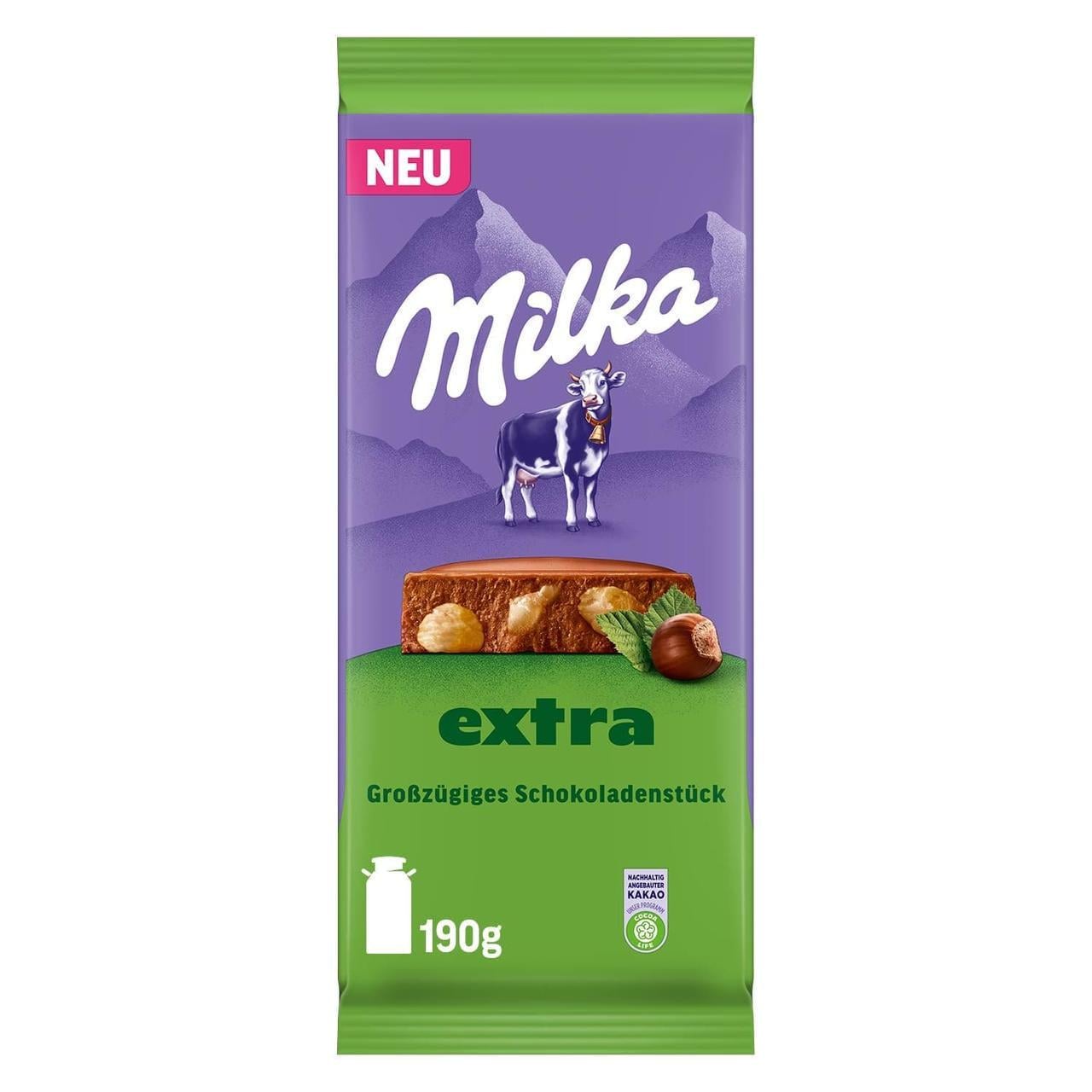 Шоколад Milka Extra Whole Hazelnuts 190 г (2822415257) Шоколад Milka Extra Whole Hazelnuts 190 г (2822415257)