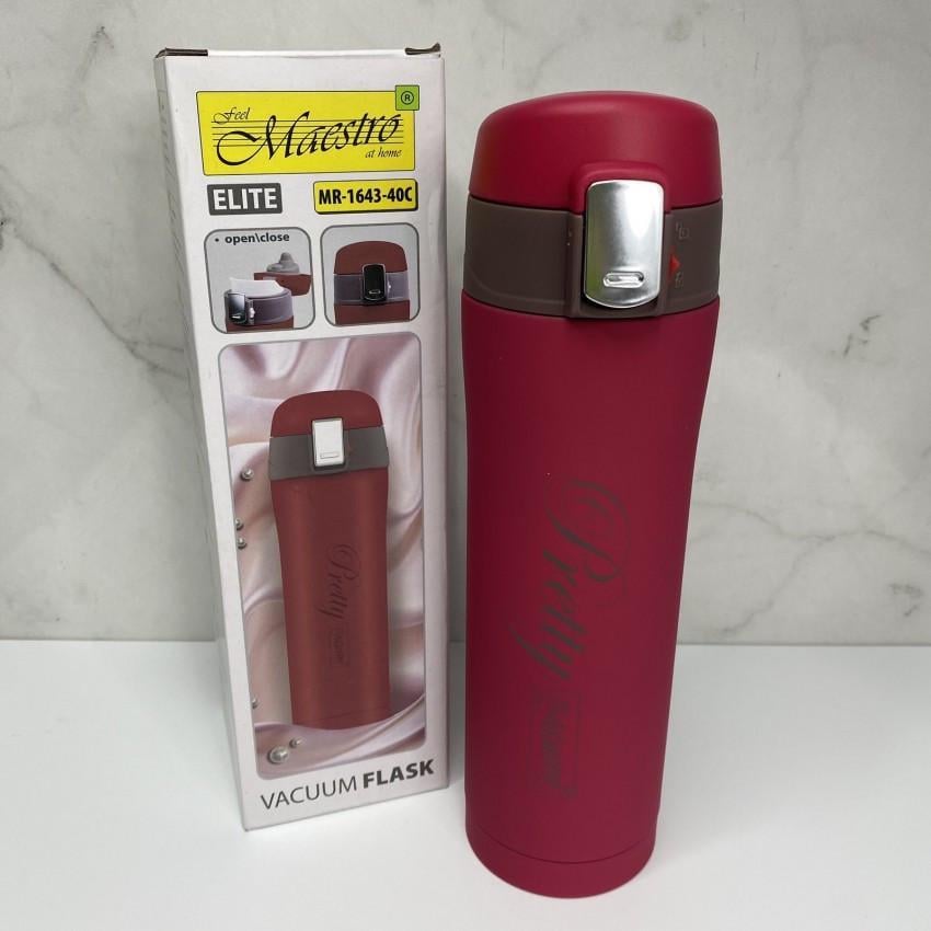 Термочашка Maestro Pretty MR-1643-40C 400 мл Фуксія (1984030952) - фото 1