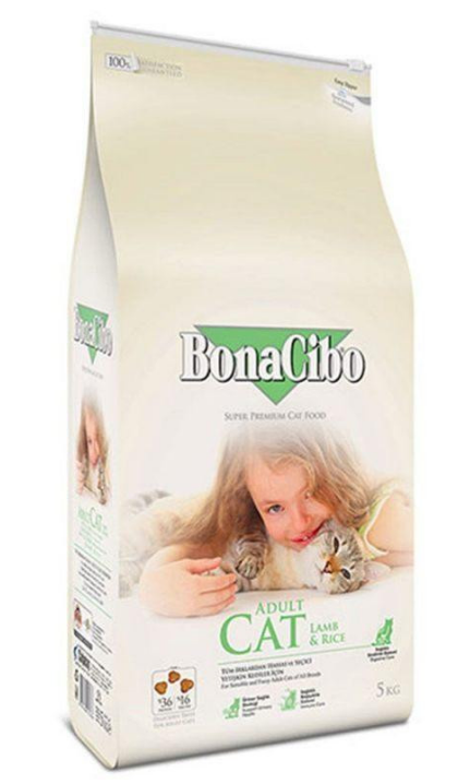 Корм сухий для котів BonaCibo Cat Lamb&Rice 5 кг