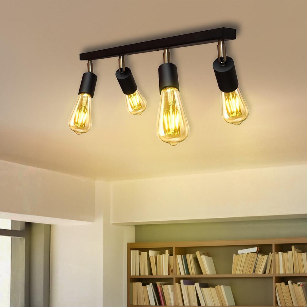 Светильник спот MSK ELECTRIC Asket с поворотным механизмом под четыре лампы Е27 Черный (NL 1222-4) - фото 3 Светильник спот MSK ELECTRIC Asket с поворотным механизмом под четыре лампы Е27 Черный (NL 1222-4) - фото 3