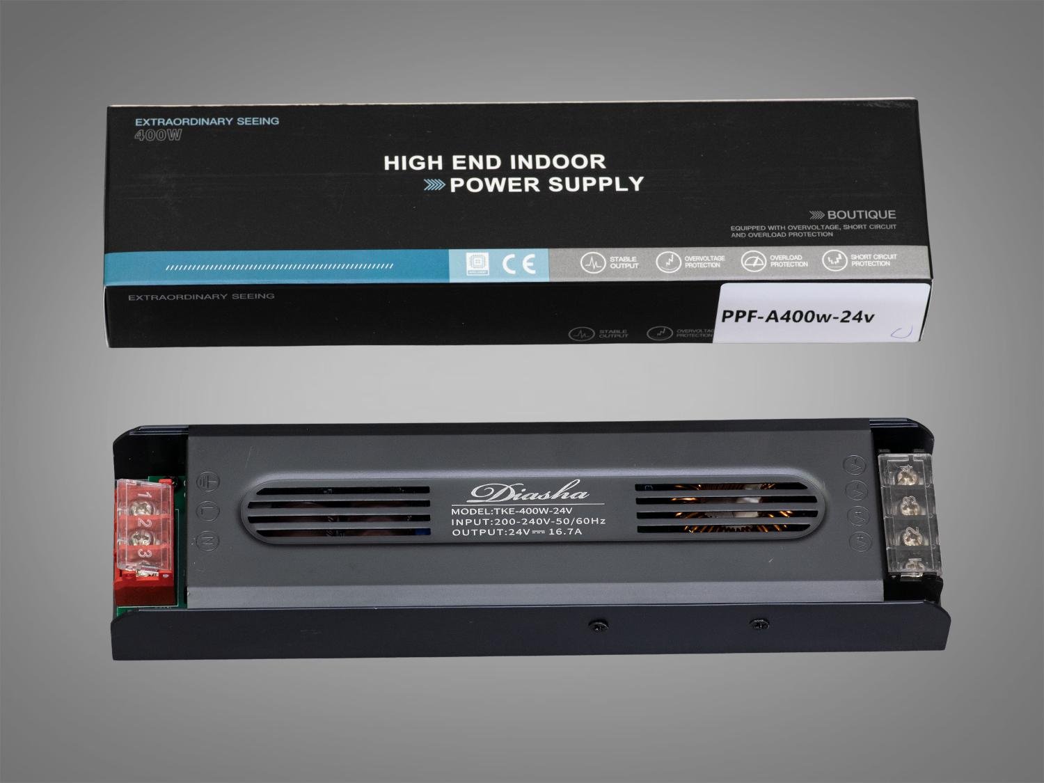 Блок живлення для LED стрічки 24 В 400 Вт 16,66А (PPF-A400w-24 В)