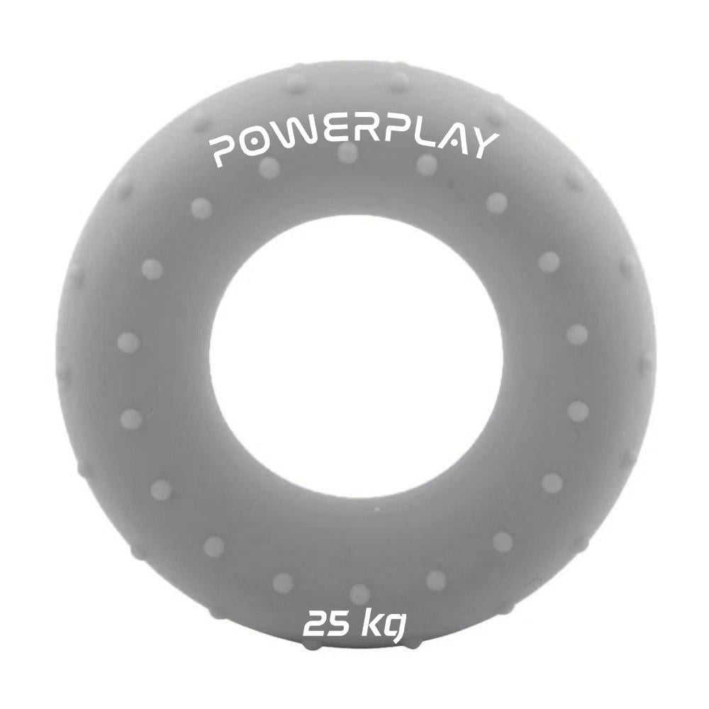 Эспандер кистевой силиконовый PowerPlay PP-4338 Hand Grip Large 25 кг Серый (A-013268)