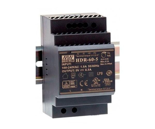 Блок питания Mean Well HDR-60-12 12 В 60 Вт 4,5 А