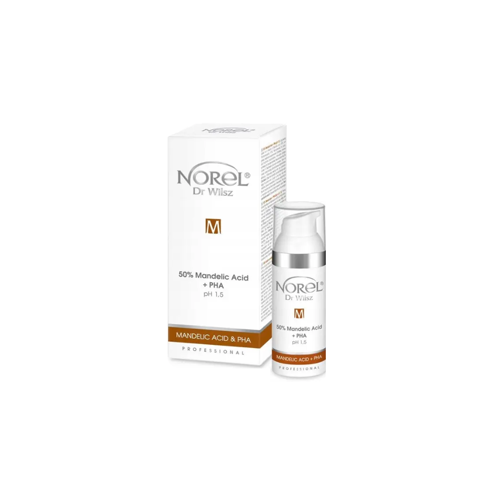 Гель-пілінг всесезонний з кислотами Norel Mandelic Acid 50%Mandelic Acid та PHA 50 мл (091)