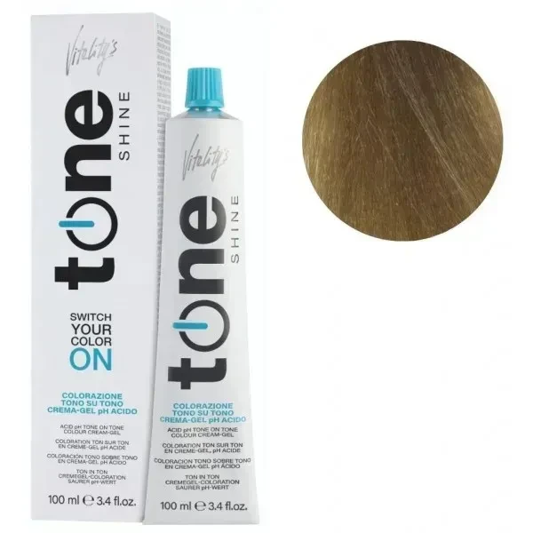 Гель-краска для волос тонирующая безаммиачная Tone Shine Vitality's 9/13 Золово-золотистый очень светлый блондин 100 мл