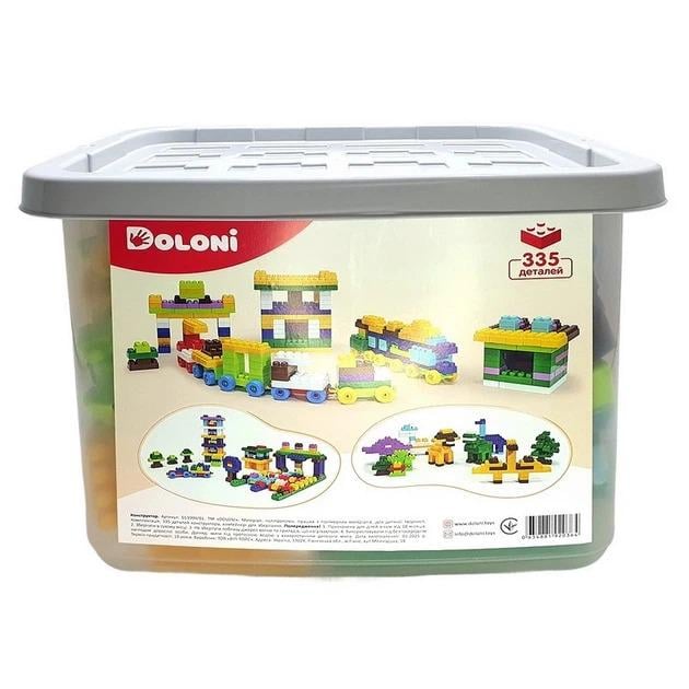 Конструктор дитячий Doloni Toys 013999/01 Паркінг Трек Залізниця Динозаври 335 дет. Різнокольоровий (АА12346577)