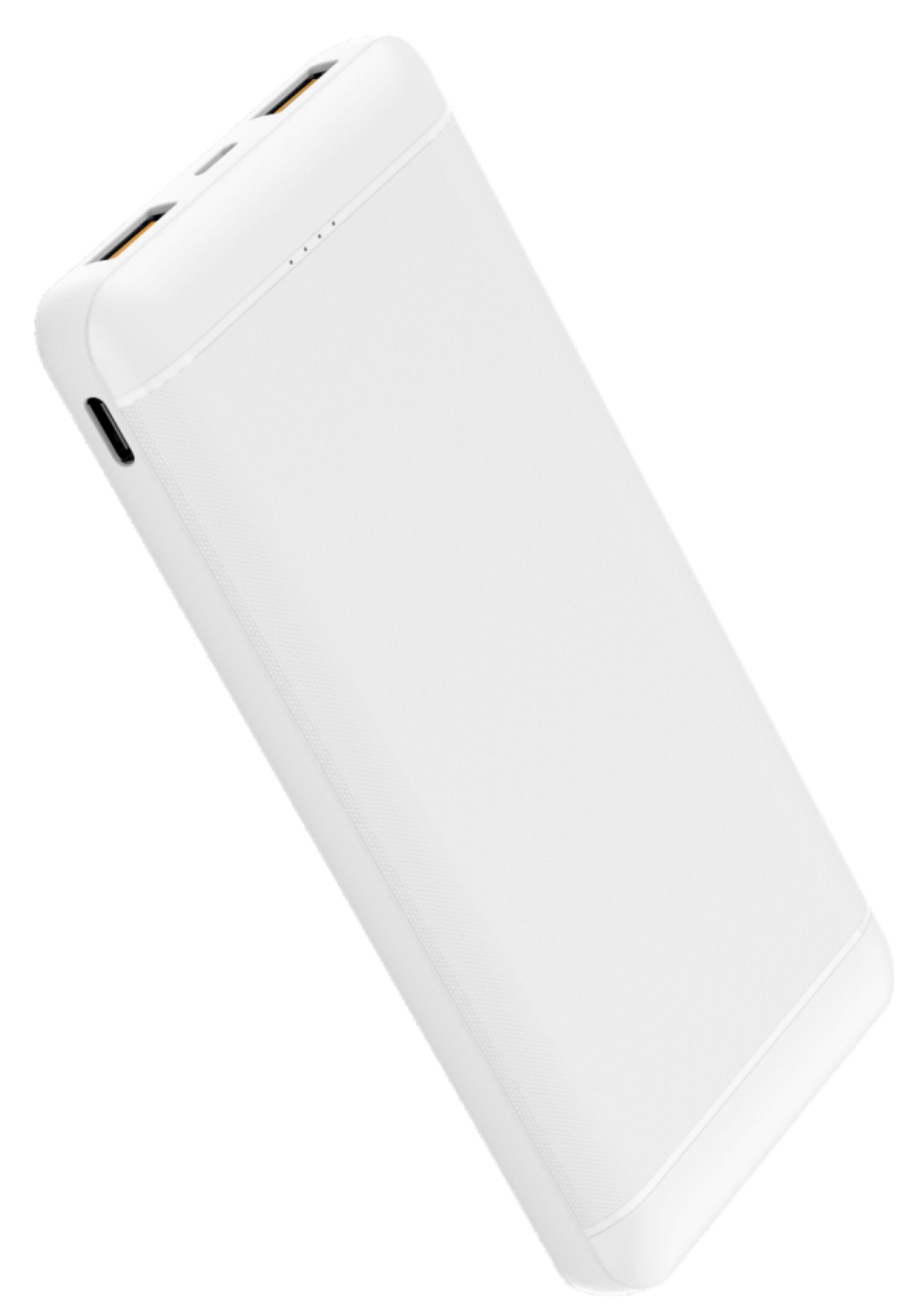 Портативное зарядное устройство BYZ W3 10000 mAh Type-C White - фото 2