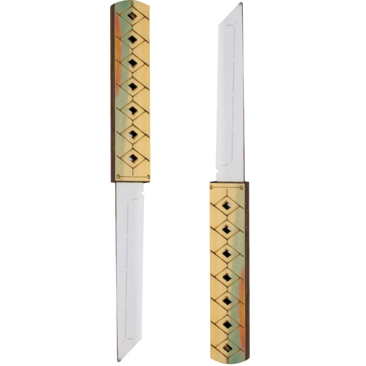 Ножи сувенирные из дерева DOUBLE Tanto Gold (215377)