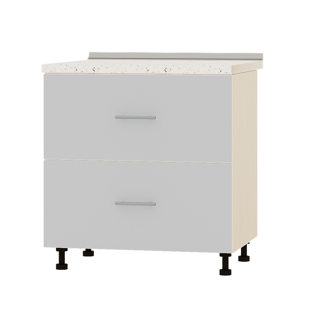 Шкаф нижний Эверест Оптима модуль Низ Н86-800 80х47х85 см Нимфея Альба/Дуб Молочный (04210)