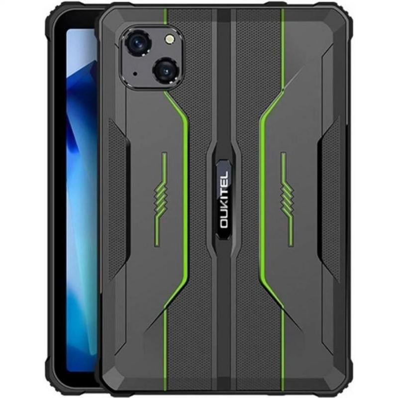 Планшет захищений Oukitel MT6762 RT3 8" HD+ 4 GB 64 GB 5150 mAh 16+8Мп IP69K/NFC/LTE Black/Green (RT3Green)