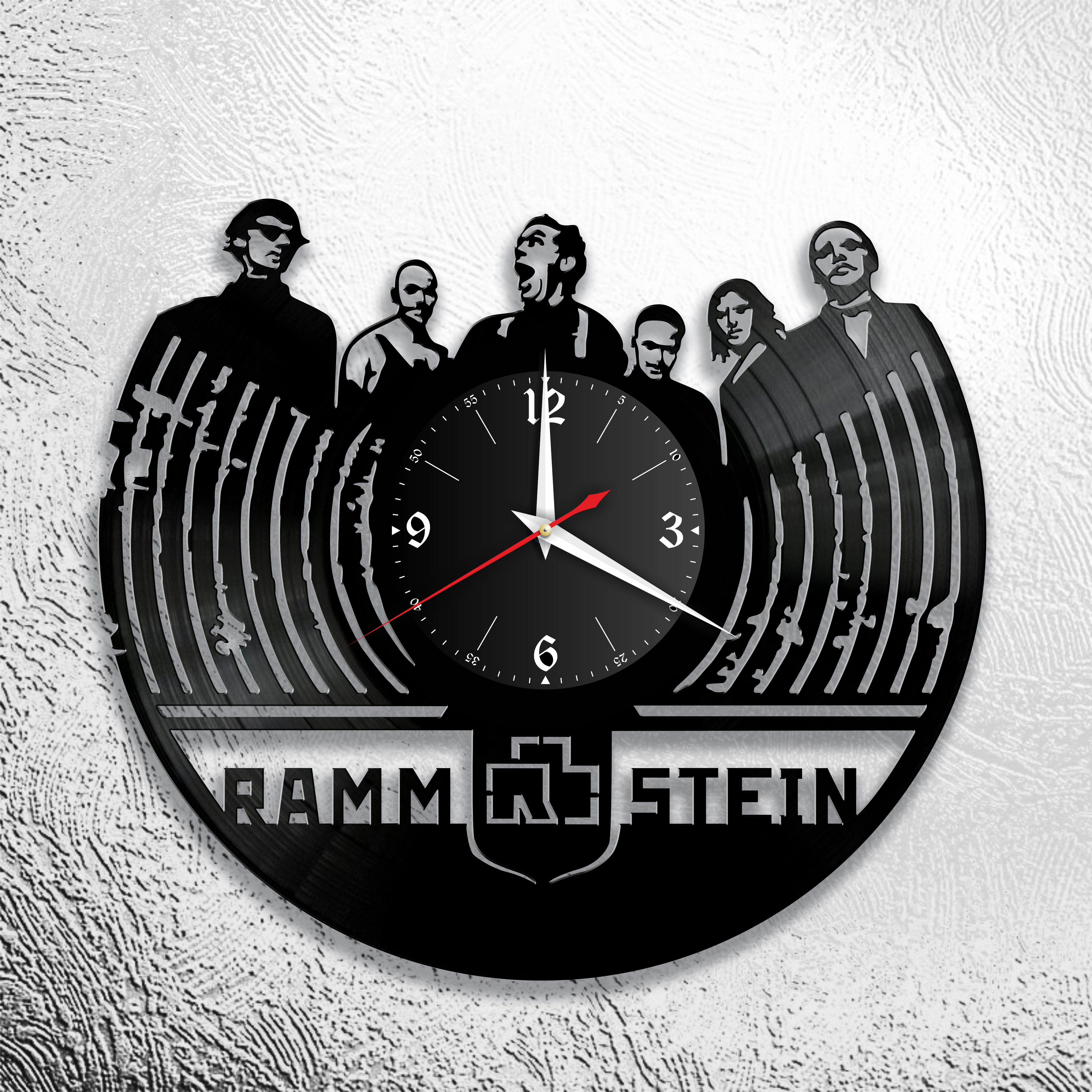 Часы настенные Rammstein 0696 из виниловой пластинки