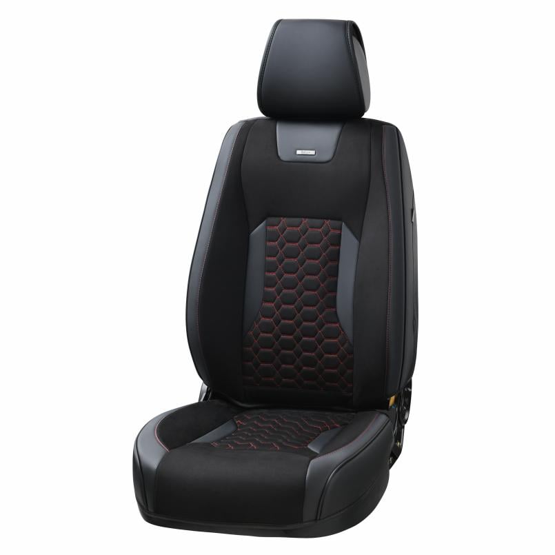 Комплект 3D чехлов для передних сидений BELTEX Montana 2 шт. Black/Red (BX87160)